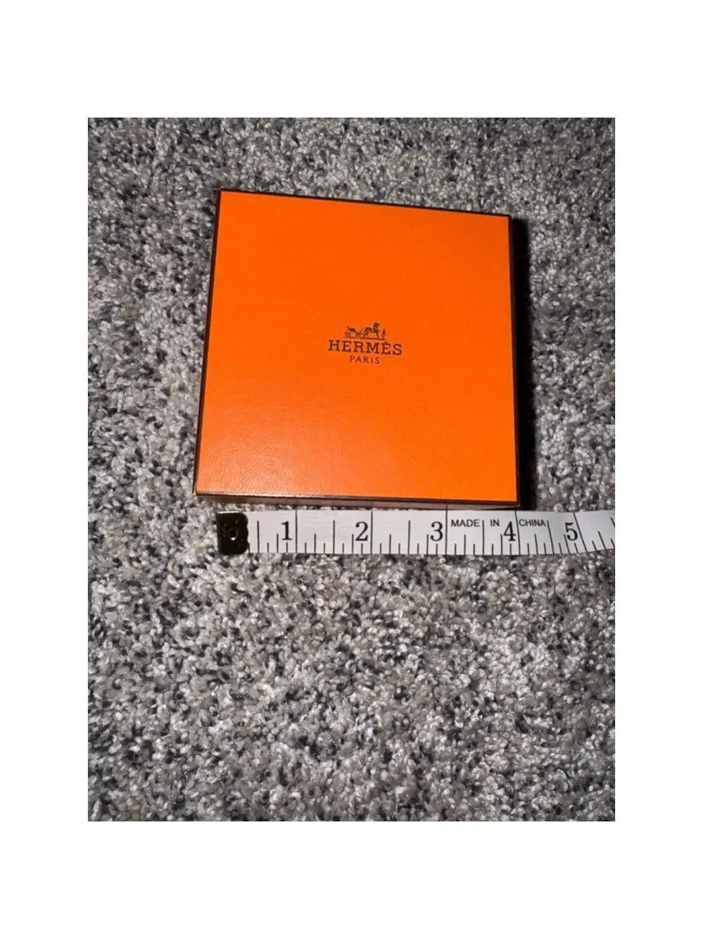 Hermès Small Orange Gift Box Jewelry Storage Authentic Designer Packaging